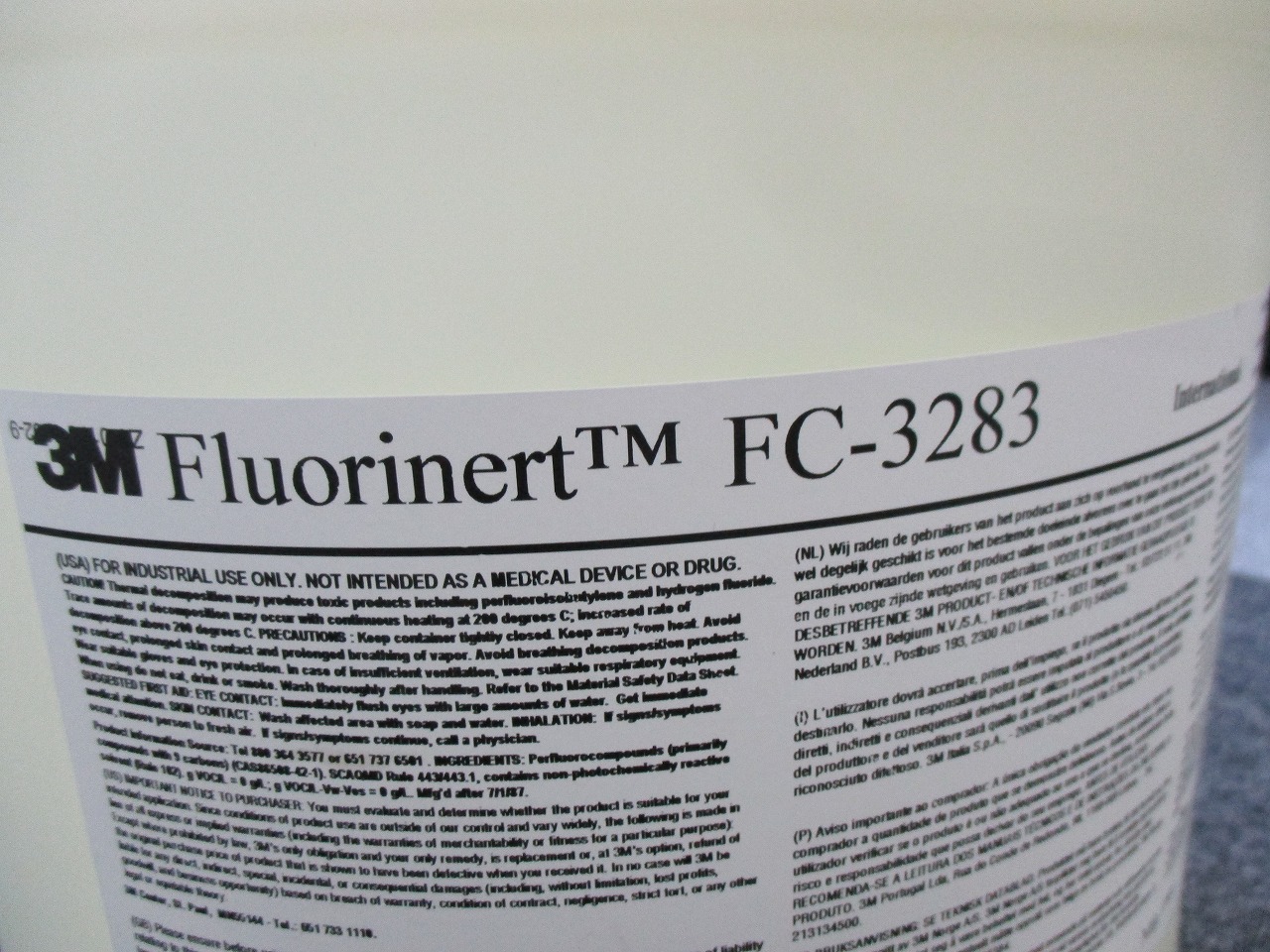 Fluorinert (20.0kg / 44 lbs) 3M(FC-3283) | PARTS Initiative