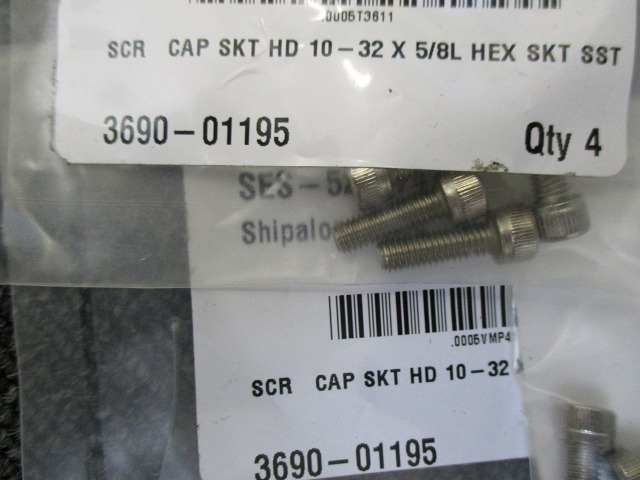 7pcs Applied Materials 0020-24332 SCR CAP SKT HD 8-32X7/8"L HEX SKT NITRONIC 60 